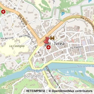 Mappa Piazza Credenza, 2, 10015 Ivrea, Torino (Piemonte)
