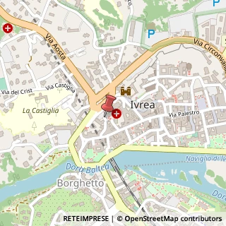 Mappa Piazza Credenza, 1, 10015 Ivrea, Torino (Piemonte)