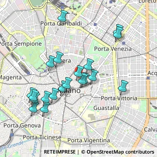 Mappa Via Catena Adalberto, 20121 Milano MI, Italia (0.975)