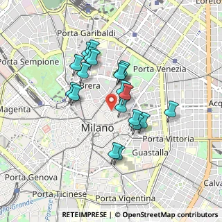 Mappa Via Catena Adalberto, 20121 Milano MI, Italia (0.7315)