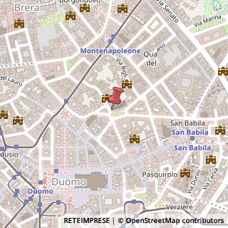 Mappa Piazza Filippo Meda, 3, 20121 Milano, Milano (Lombardia)