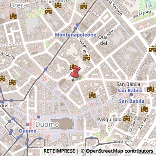 Mappa Piazza Filippo Meda, 1, 20121 Milano, Milano (Lombardia)