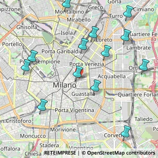 Mappa Via Santa Cecilia, 20122 Milano MI, Italia (2.57385)