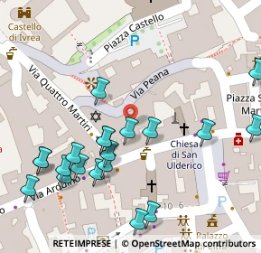 Mappa Via Peana, 10015 Ivrea TO, Italia (0.0735)