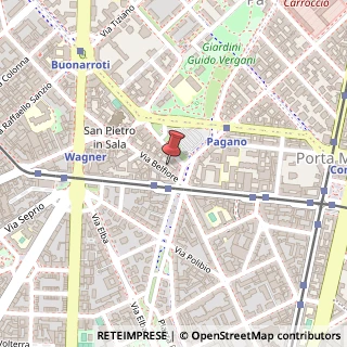 Mappa Via Belfiore, 6, 20145 Milano, Milano (Lombardia)