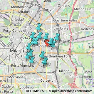 Mappa Via Reina, 20133 Milano MI, Italia (1.38875)
