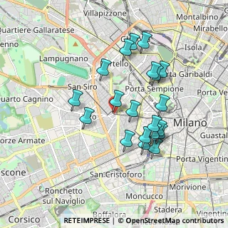 Mappa Via Cuneo, 20149 Milano MI, Italia (1.674)