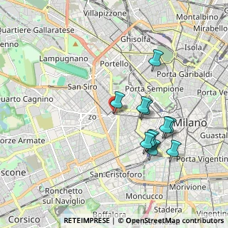 Mappa Via Cuneo, 20149 Milano MI, Italia (1.73545)