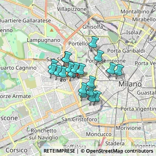 Mappa Via Cuneo, 20149 Milano MI, Italia (1.1645)