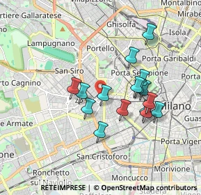 Mappa Via Cuneo, 20149 Milano MI, Italia (1.52)
