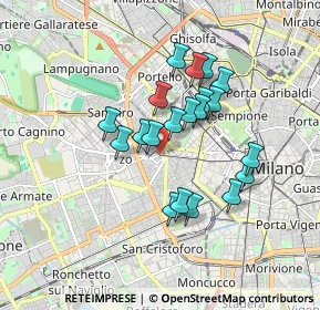 Mappa Via Cuneo, 20149 Milano MI, Italia (1.413)