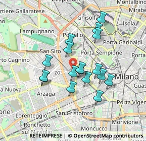 Mappa Via Cuneo, 20149 Milano MI, Italia (1.46412)