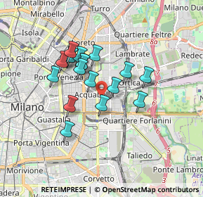 Mappa Via Dall'ongaro Francesco, 20133 Milano MI, Italia (1.38444)