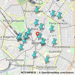 Mappa Piazza della Scala, 20121 Milano MI, Italia (0.9445)