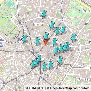 Mappa Piazza della Scala, 20121 Milano MI, Italia (0.4325)