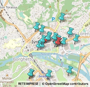 Mappa Via Gariglietti, 10015 Ivrea TO, Italia (0.3845)