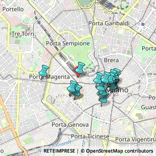 Mappa Via Giosué Carducci, 20123 Milano MI, Italia (0.7885)
