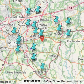 Mappa Via del Tigli, 20090 Rodano MI, Italia (9.316)