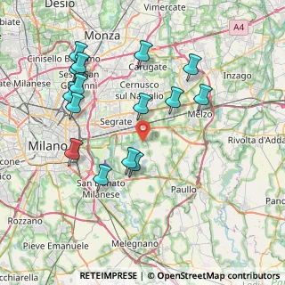Mappa Via del Tigli, 20090 Rodano MI, Italia (8.114)