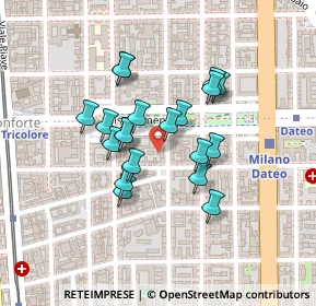 Mappa Via Macedonio Melloni, 20129 Milano MI, Italia (0.171)