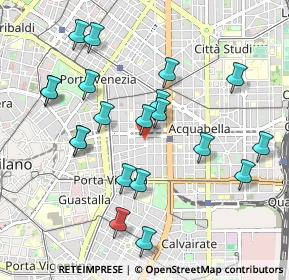 Mappa Via Macedonio Melloni, 20129 Milano MI, Italia (1.009)