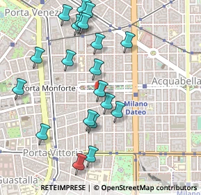 Mappa Via Macedonio Melloni, 20129 Milano MI, Italia (0.5325)