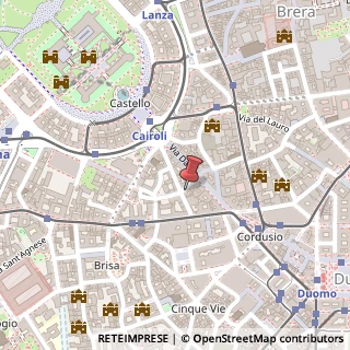 Mappa Via Giorgio Giulini, 5, 20123 Milano, Milano (Lombardia)