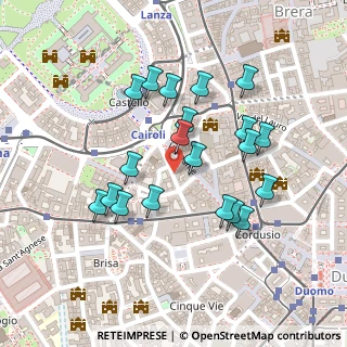 Mappa Via Manfredo Camperio, 20121 Milano MI, Italia (0.213)