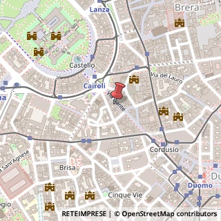 Mappa Via Dante, 15, 20123 Milano, Milano (Lombardia)