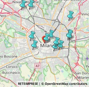 Mappa Via Manfredo Camperio, 20121 Milano MI, Italia (3.34583)