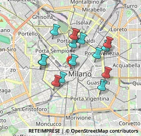 Mappa Via Manfredo Camperio, 20121 Milano MI, Italia (1.494)