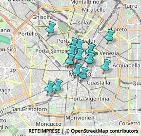 Mappa Via Manfredo Camperio, 20121 Milano MI, Italia (1.14)