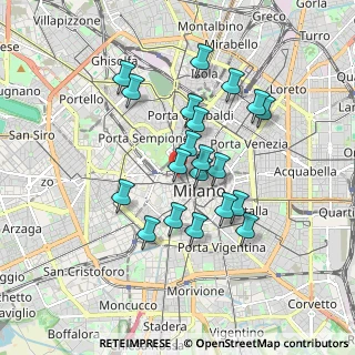 Mappa Via Manfredo Camperio, 20121 Milano MI, Italia (1.5255)