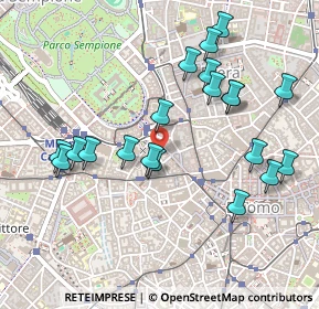 Mappa Via Manfredo Camperio, 20121 Milano MI, Italia (0.5025)