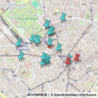 Mappa Via Manfredo Camperio, 20123 Milano MI, Italia (0.409)