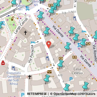 Mappa Via Manfredo Camperio, 20121 Milano MI, Italia (0.1055)