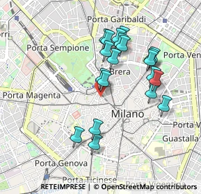 Mappa Via Manfredo Camperio, 20121 Milano MI, Italia (0.863)