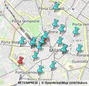 Mappa Via Manfredo Camperio, 20121 Milano MI, Italia (0.8635)