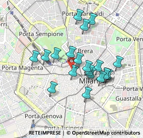 Mappa Via Manfredo Camperio, 20121 Milano MI, Italia (0.773)