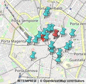Mappa Via Manfredo Camperio, 20121 Milano MI, Italia (0.727)