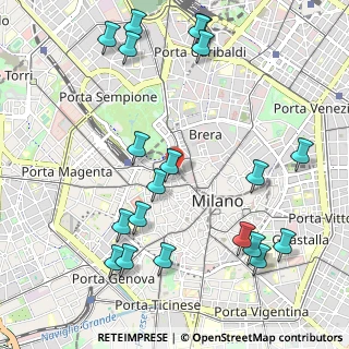 Mappa Via Manfredo Camperio, 20121 Milano MI, Italia (1.262)