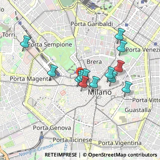 Mappa Via Manfredo Camperio, 20123 Milano MI, Italia (0.78308)