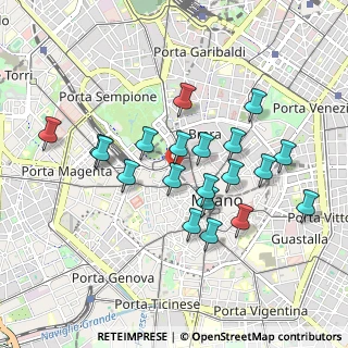 Mappa Via Manfredo Camperio, 20123 Milano MI, Italia (0.842)