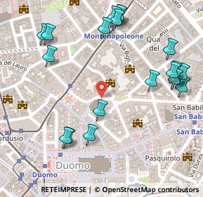 Mappa Via degli Omenoni, 20121 Milano MI, Italia (0.3165)