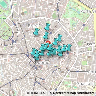 Mappa Via Adalberto Catena, 20121 Milano MI, Italia (0.286)
