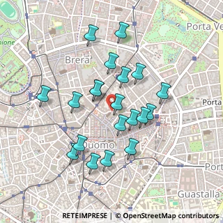 Mappa Via Adalberto Catena, 20121 Milano MI, Italia (0.417)