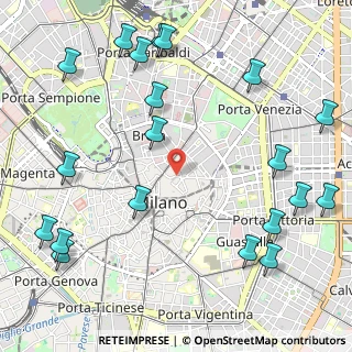 Mappa Via Adalberto Catena, 20121 Milano MI, Italia (1.4335)