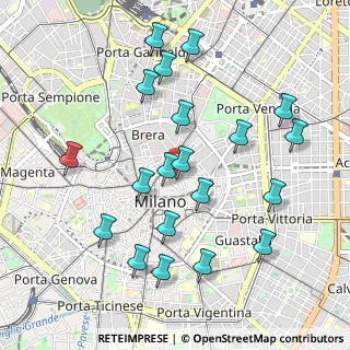 Mappa Via degli Omenoni, 20121 Milano MI, Italia (1.042)