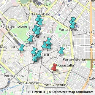 Mappa Via Adalberto Catena, 20121 Milano MI, Italia (0.861)