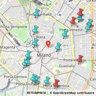 Mappa Via Adalberto Catena, 20121 Milano MI, Italia (1.4625)
